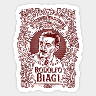 Rodolfo Biagi (in red) Sticker